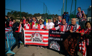 Les supporters de l'Athletic Bilbao à la Commanderie à Marseille, le 18 février 2015.