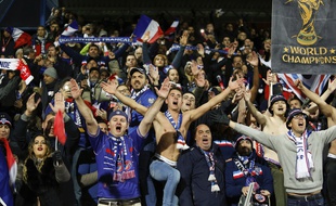 Les supporters des Bleus lors d'Islande-France en qualifications pour l'Euro 2020.