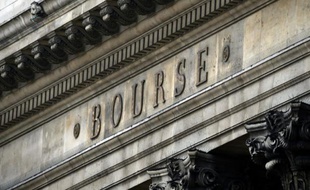 Le fronton du Palais Brongniart à Paris