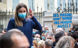Manifestation à Marseille contre les nouvelles mesures gouvernementales
