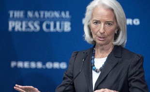 La directrice générale du Fonds monétaire international (FMI), Christine Lagarde a prévenu mercredi que les pays industrialisés présentaient des risques de déflation.