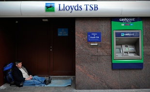 Un sans-abri à Londres, en Grande-Bretagne, le 13 octobre 2010.