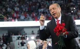 Le président élu de Turquie Recep Tayyip Erdogan à Ankara le 27 août 2014