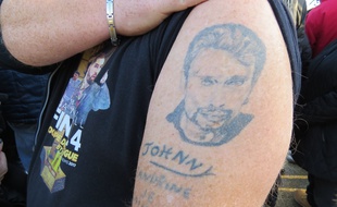 Philippe, un fan rémois, a déjà pris rendez-vous pour faire son deuxième tatouage en hommage à Johnny Hallyday.