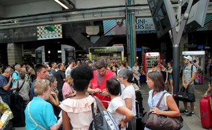 Le trafic SNCF a été très perturbé à la gare Montparnasse le 27 juillet 2018 après un incident électrique.