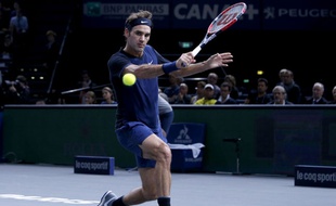 Roger Federer à Bercy, en 2015