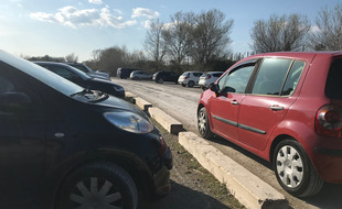 Le parking du Lido à Carnon