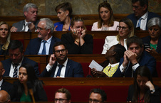 Rentrée des parlementaires le 28 juin 2022 avec la séance inaugurale de la XVIe législature à l'Assemblée Nationale à Paris.