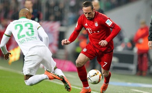 Franck Ribéry lors du match entre le Bayern et le Werder le 12 mars 2016.