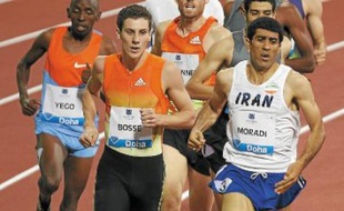 Pierre-Ambroise Bossé (ici à Doha) a remporté son 1er titre de champion national sur 800 m.