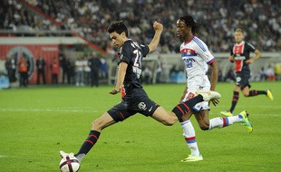 Javier Pastore juste avant son but face à Lyon, le 2 octobre 2011