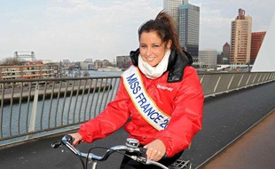 Miss France 2010, Malika Ménard, le 12 avril 2010 à Rotterdam.
