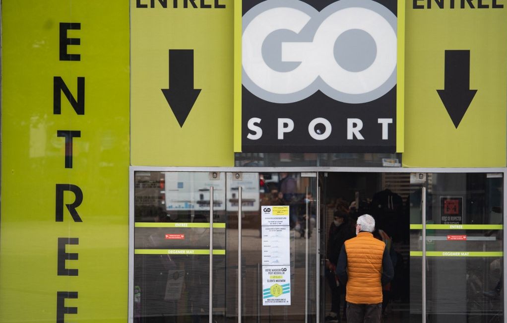 Un magasin Go Sport dans le centre-ville de Nantes.