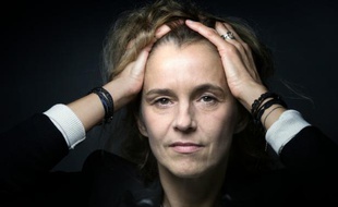 L'écrivain français Delphine de Vigan le 19 octobre 2015 à Paris