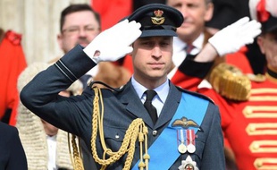 Le prince William, le 13 mars 2015 devant la cathédrale St Paul, à Londres