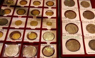 Illsutration de pièces de monnaie de collection.