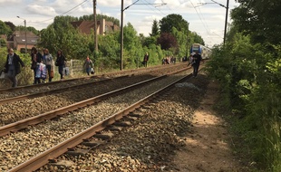 Voilà ce qui arrive quand un train rate l'arrêt en gare.