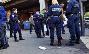 Un contrôle de police à Saint-Ouen, Seine-Saint-Denis (Illustration).