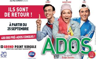 Le spectacle ADOS est au Grand Point Virgule du 22/09/2018 au 06/11/2021