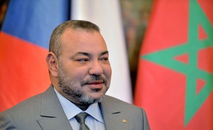 Le roi du Maroc Mohammed VI à Prague, en République tchèque, le 21 mars 2016.