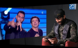 Capture d'écran de l'interview vidéo de La Fouine dans les locaux de «20 Minutes».