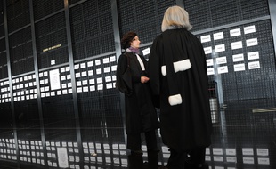 Des magistrats au palais de justice de Nantes.