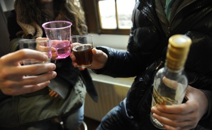 Strasbourg le 15 02 2011. Illustrations consommation d'alcool et des jeunes