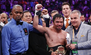 Manny Pacquiao après sa victoire