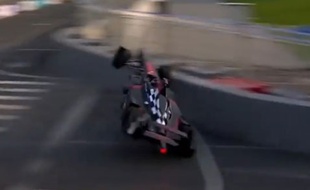 L'accident d'Heidfeld, le 13 septembre 2014.