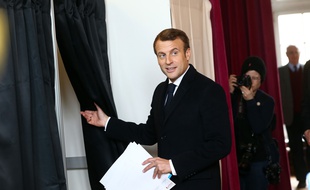 Emmanuel Macron a voté au Touquet le 26 mai 2019, lors des élections européennes.