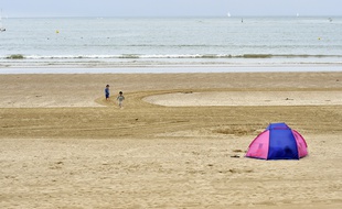 Illustratrion d'une plage en Vendée. Ici celle des Sables d'Olonne