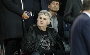Pierre Ménès, en septembre 2019 au Parc des Princes.