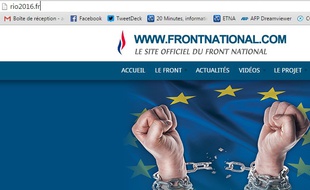 L'adresse rio2016.fr redirige vers le site du Front national.