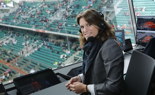 Amélie Mauresmo lors de l'édition 2014 de Roland-Garros.