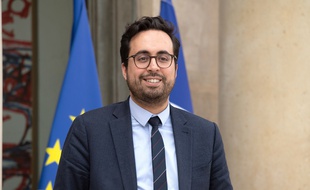 Mounir Mahjoubi, le secrétaire d'Etat chargé du numérique, le 11 avril 2018.