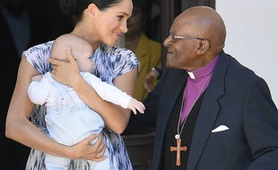 Meghan Markle, Archie et Desmond Tutu.