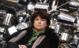 Martine Aubry, lors de la présentation de Lille 3000, en février 2012