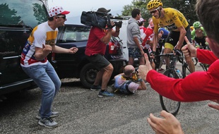 Chris Froome sur les routes du Tour
