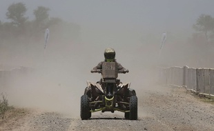 Un quad Yamaha, mais en conditions rallye, sur le Dakar 2017