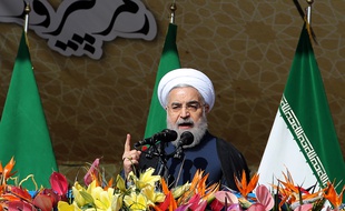 Le président iranien Hassan Rohani le 11 février 2016 à Téhéran.