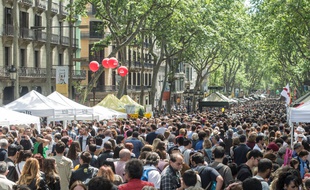 Sur la Rambla, à Barcelone, le 23 avril 2017.