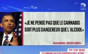 Capture d'écran du zap actu du 21 janvier 2014.