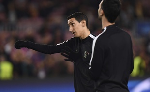 Angel Di Maria et Javier Pastore avant le 8e de finale retour de Ligue des champions entre le PSG et Barcelone, le 8 mars 2017.