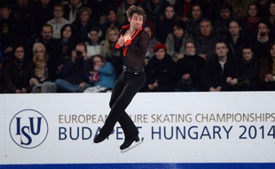 Brian Joubert à l'Euro 2014 à Budapest, le 18 janvier 2014.