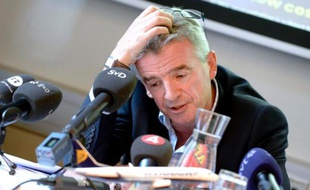 Le directeur général de Ryanair, Michael O'Leary, le 29 août 2013 à Stockholm, en Suède