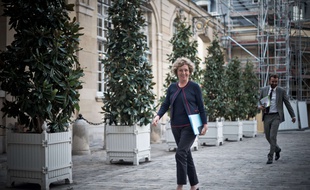La ministre du Travail Muriel Pénicaud arrive à Matignon le 17 octobre 2017.