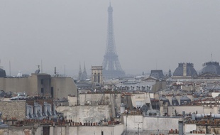La pollution de l'air à Paris, illustration.