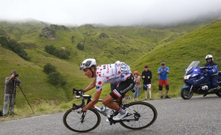 Warren Barguil dans la montagne