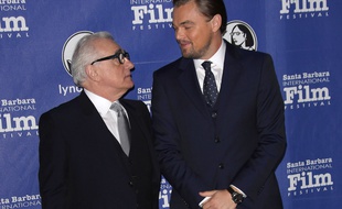 Le réalisateur Martin Scorsese et l'acteur Leonardo DiCaprio au 29e Festival International du Film de Santa Barbara