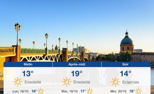 Météo Toulouse: Prévisions du dimanche 17 octobre 2021